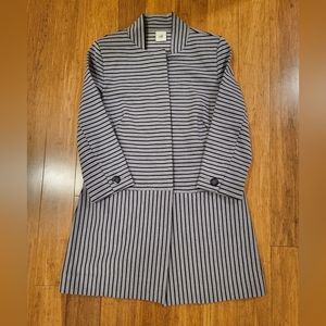 Cabi Womens Dappled Striped Car Coat Style 5474 Size S Black/Gray